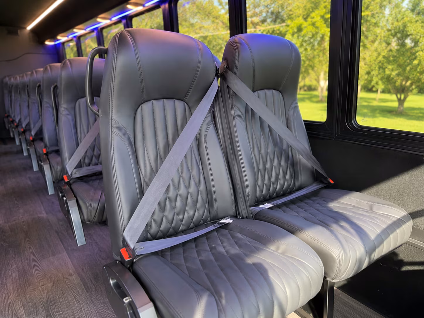 20 passenger minibus interior