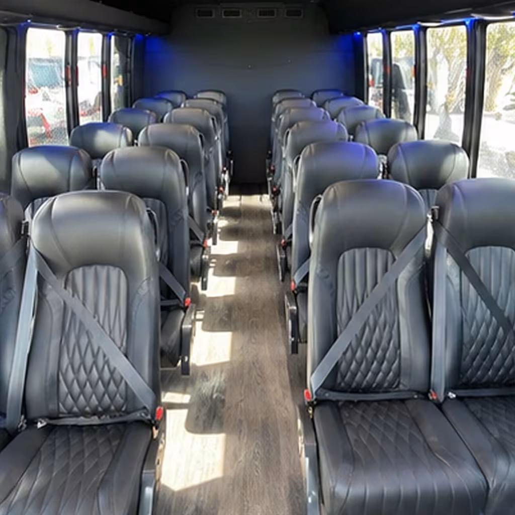 28 passenger minibus inside
