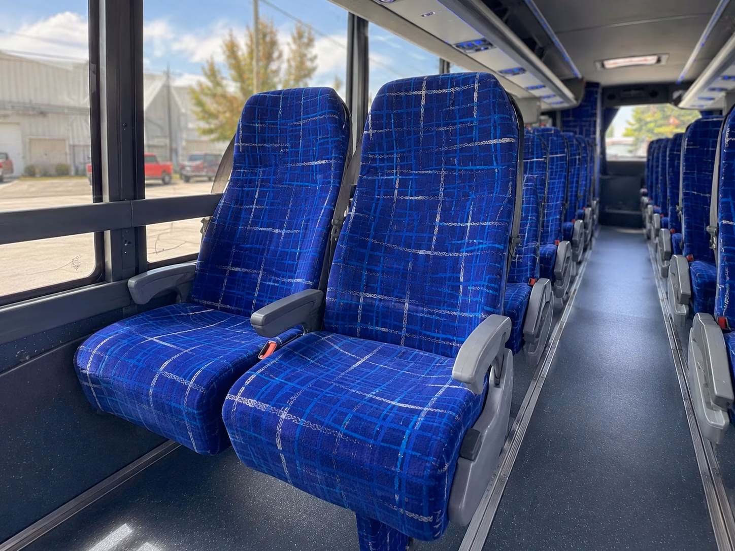 rialto charter bus interior