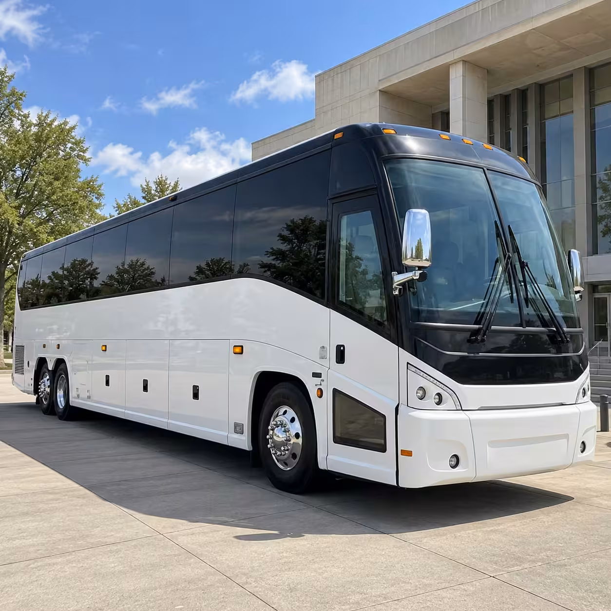 rialto charter bus rental exterior