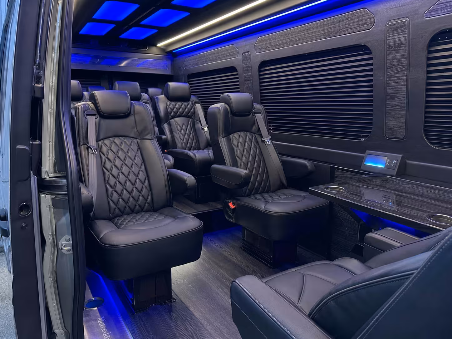 sprinter van transportation for groups and events across rialto
